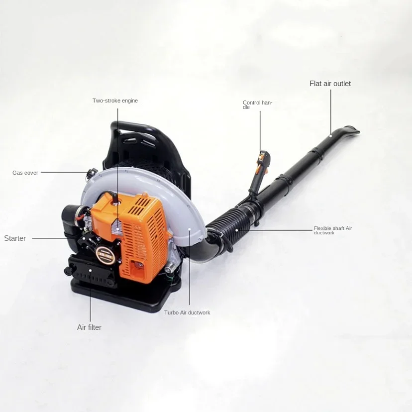 EB650 Leaf Vacuum Two-Stroke Gas Blower Backpack High-Power Snow Blower Park Deciduous Road Dust Removal Wind Fire Extinguisher