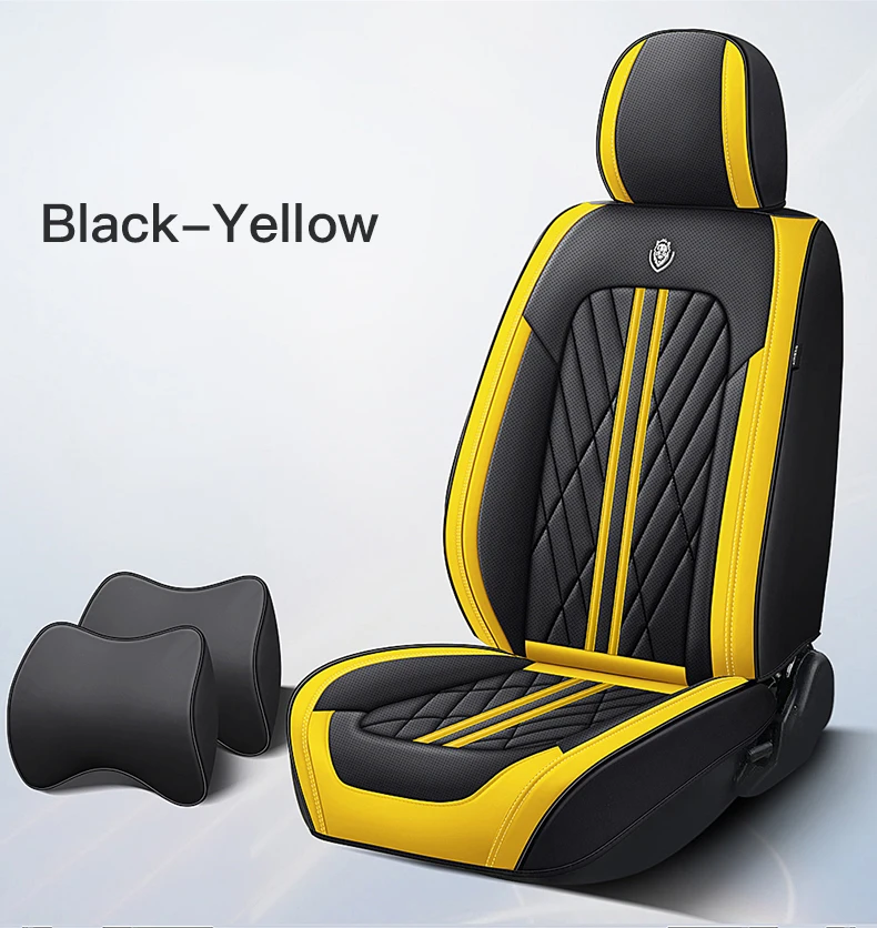 Universal Car Seat Covers For 90% Sedan SUV Stylish Durable Artificial Leather Full Seat Front and Rear Seat Cover Multi Colors