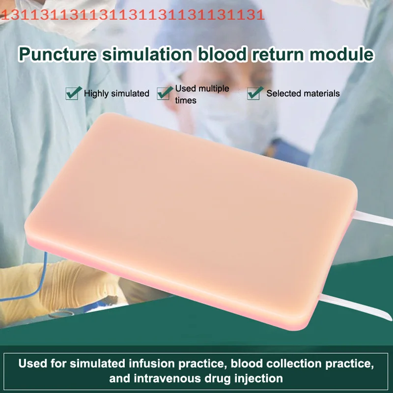 

U-Shaped Vascular Intravenous Injection Practice Module Simulating Blood Vessel Return Medical Student Nurse Practice Puncture