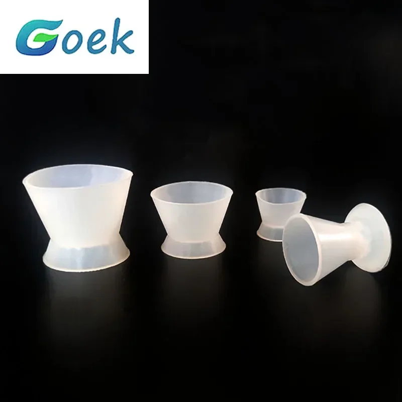 4pcs Dental Silicone Cup Autocoagulation Rubber Oral Cavity Mixing Small Bowl Dentistry Material Tool Lab Products Multi Size