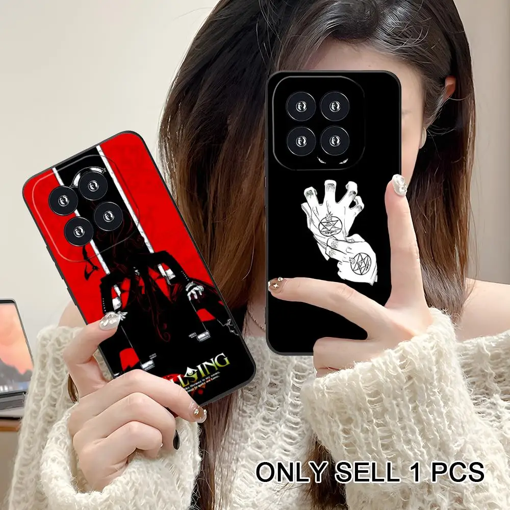Anime Alucard Hellsing Phone Case for Xiaomi 15 14 13 12 Mi 11 T Ultra Lite Pro S X 5G Soft TPU Shockproof Cover - view 5