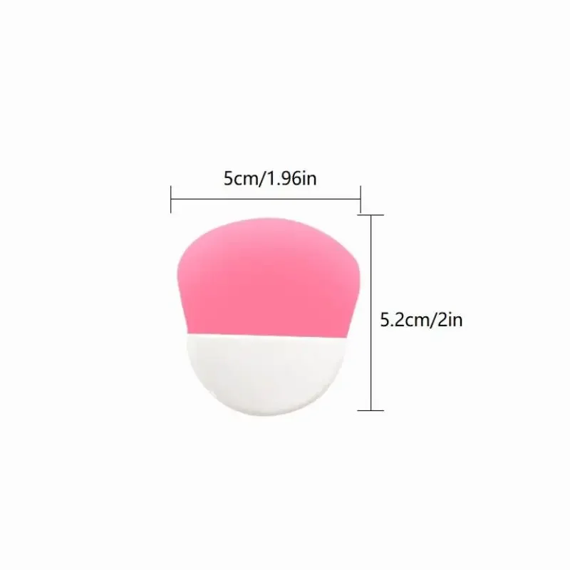 Siliconen gezichtsmaskerborstel Gezichts- en oogcrème Moddermasker Applicator Schraper Gezichtsreinigingsborstels Reizen Draagbare huidverzorgingshulpmiddelen