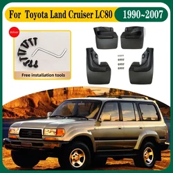 Car Mud Flaps For Toyota Land Cruiser LC80 Accessories 80 1990~2007 Auto Mudguard Splash Guard Front Rear Fender Car Accessories