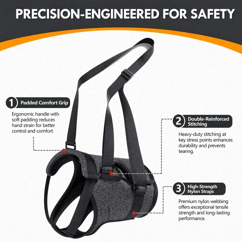 Ergonomic Dog Mobility Aid Support Harness Breathable Spine Rehabilitation Sling IVDD Recovery