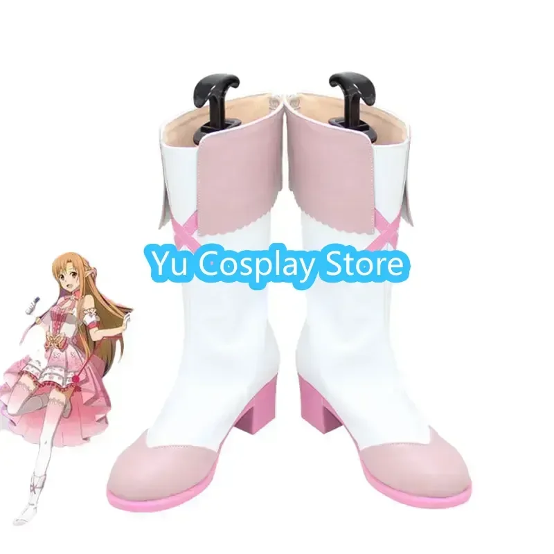 

Yu-Cosplay Юки Асуна Обувь для косплея Хэллоуин Карнавальные ботинки Обувь из искусственной кожи Реквизит для косплея на заказ