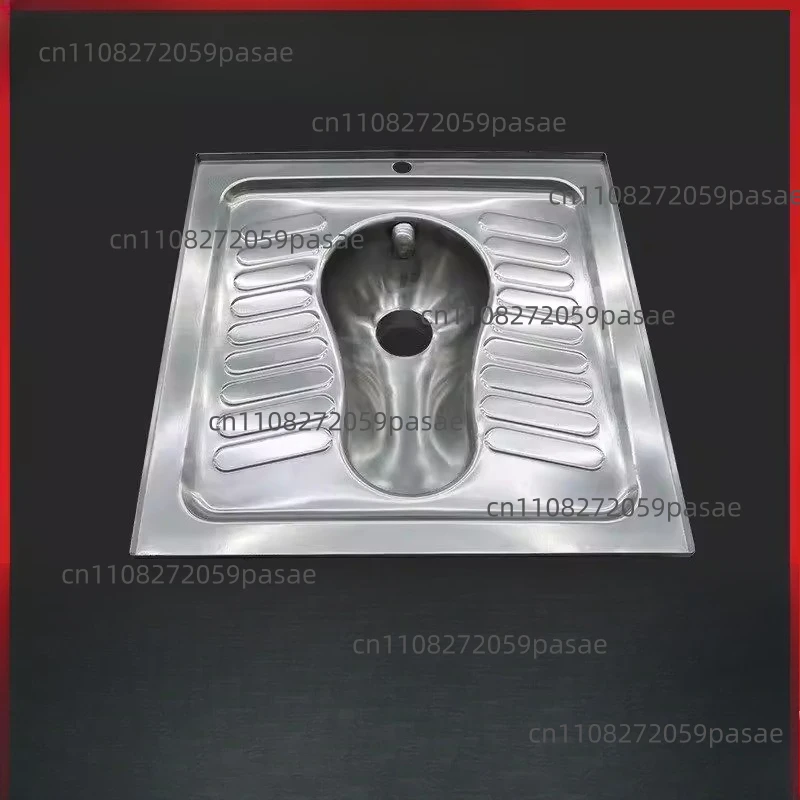 Stainless Steel Squat Toilet: Odor-Proof, Non-Slip, Corrosion-Resistant, with Cover—Ideal for Public Restrooms and Schools