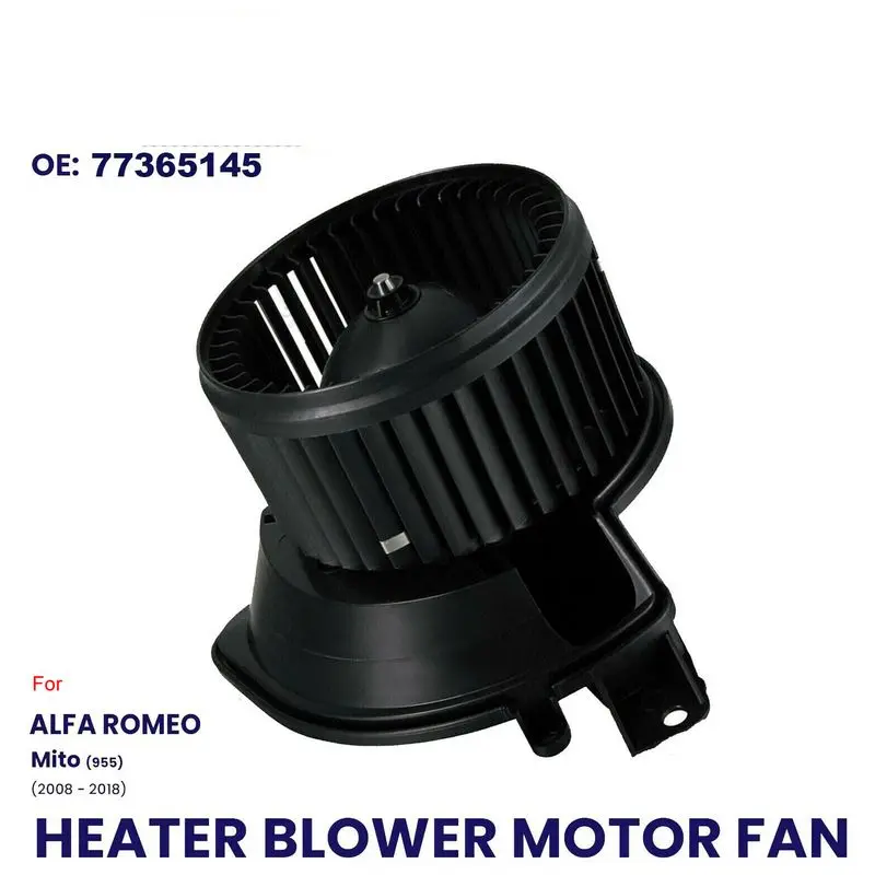 Ventilador interior do motor do ventilador do CALOR para ALFA ROMEO MITO 2008-2018, tipo RHD do OEM, novo