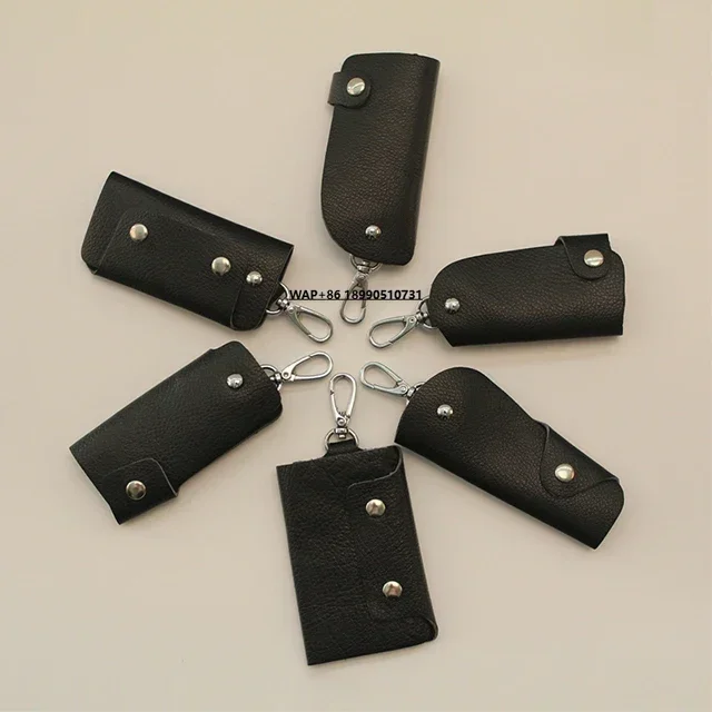 Custom Eco-friendly Leather Car Key Wallet Key Holder Organizer Bag Wallet