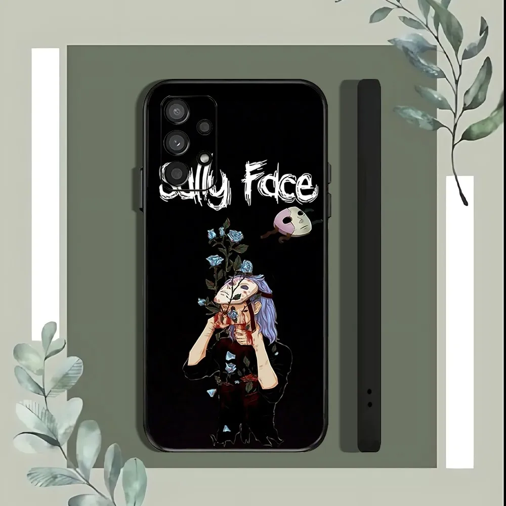 Sally Face Game Phone Case For Samsung Galaxy A52 A12 A51 S21 Edge S22ULTRA S23 S24 Plus Ultra Black Cover