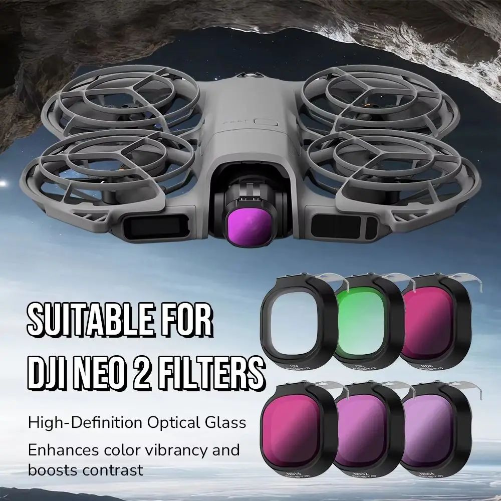 New Optical Glass Lens Filters Anti-glare CPL Camera Filter ND8 ND16 ND32 ND64 UV Lens Protector for DJI Neo 2 Drone Accessories