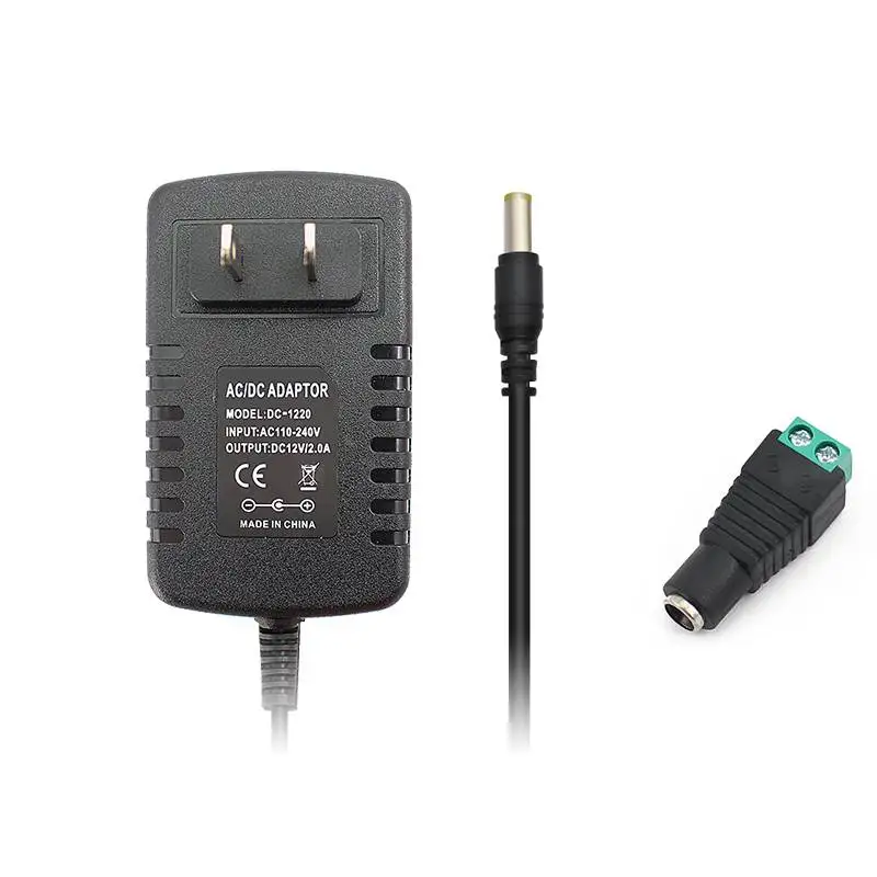 Universal Power Adapter AC 220V 110V TO DC 12V Volt 2A 24W DC Female Switching Power Supply 12V DC Source Lighting Transformer