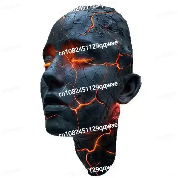 Gothic-style Halloween home decoration,unique resin craftsmanship for life, broken soul wall led, creative broken art decoration