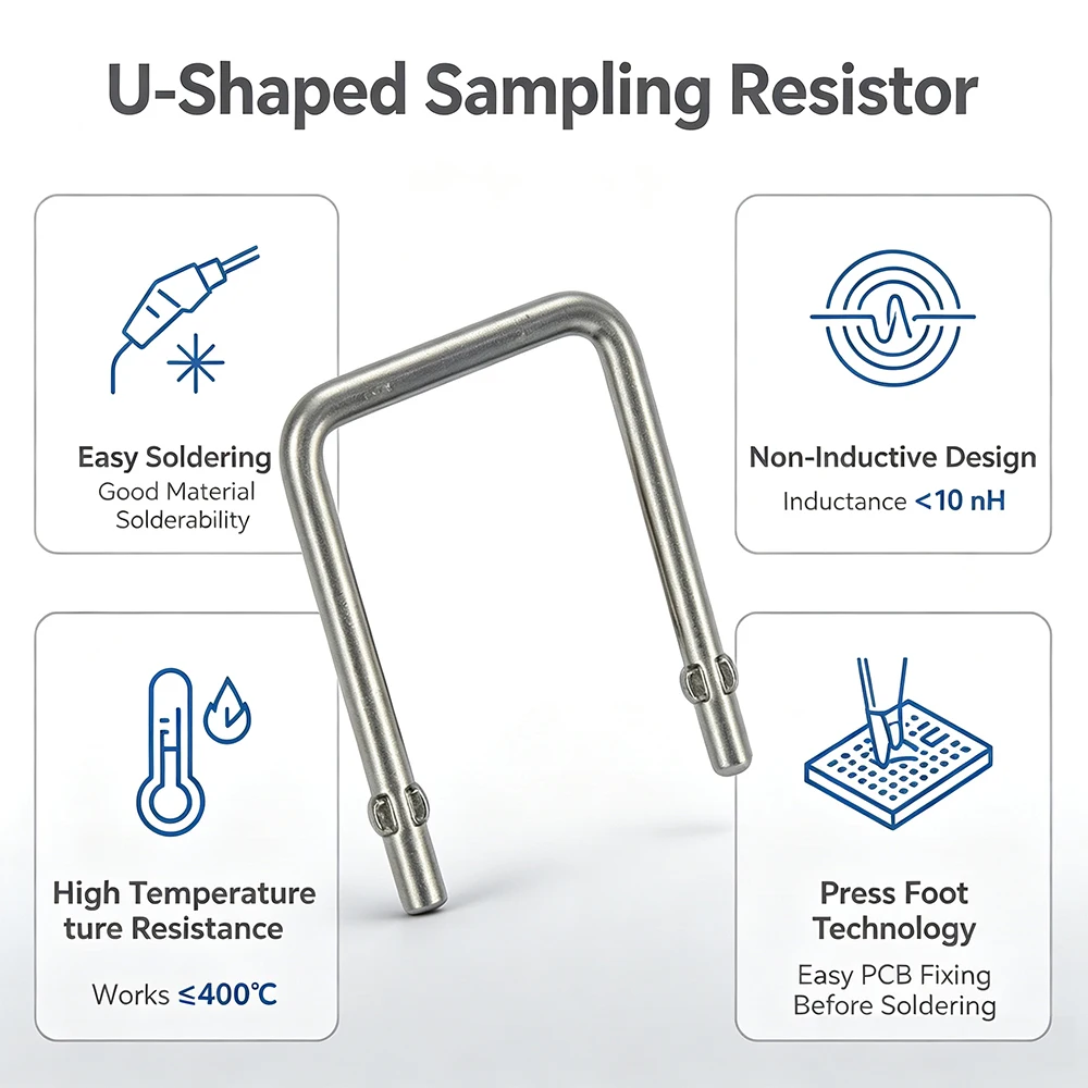 100PCS Constantan Resistance 5% 5mR 6mR 8mR 10mR 15mR 20mR Sampling Resistor Pitch 10mm 12.5mm 15mm 20mm