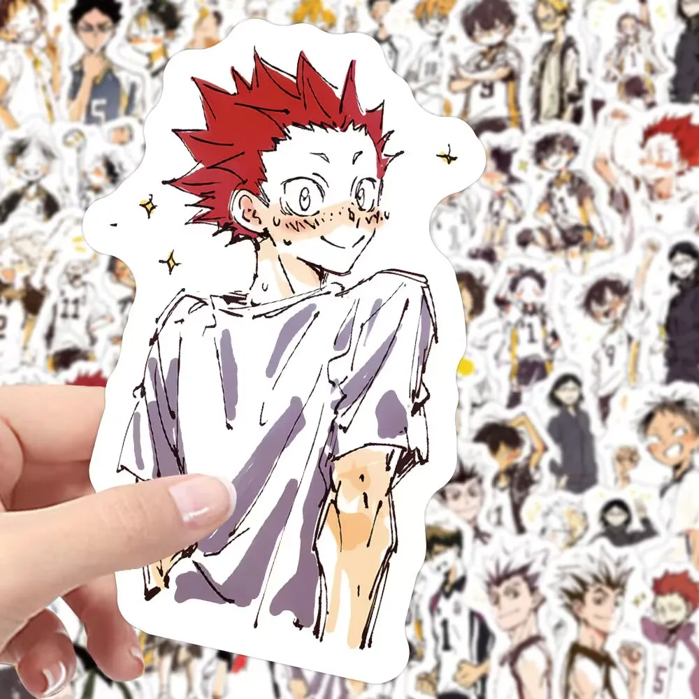 206 "하이큐!!" 베스트셀러 크리에이티브 인스 만화 귀엽고 재미있는 장식용 물컵 플래너 방수 스티커