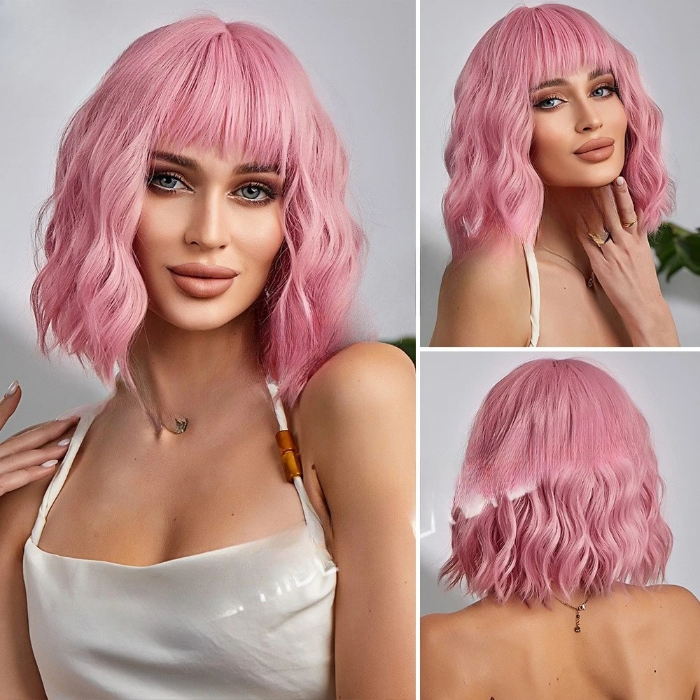 Милый крутой высокотемпературный шелковый парик