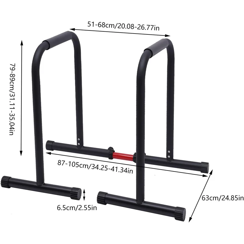 Adjustable Strength Training Calisthenics Body Press Home Stand Station Parallel Dip Barspromote sales