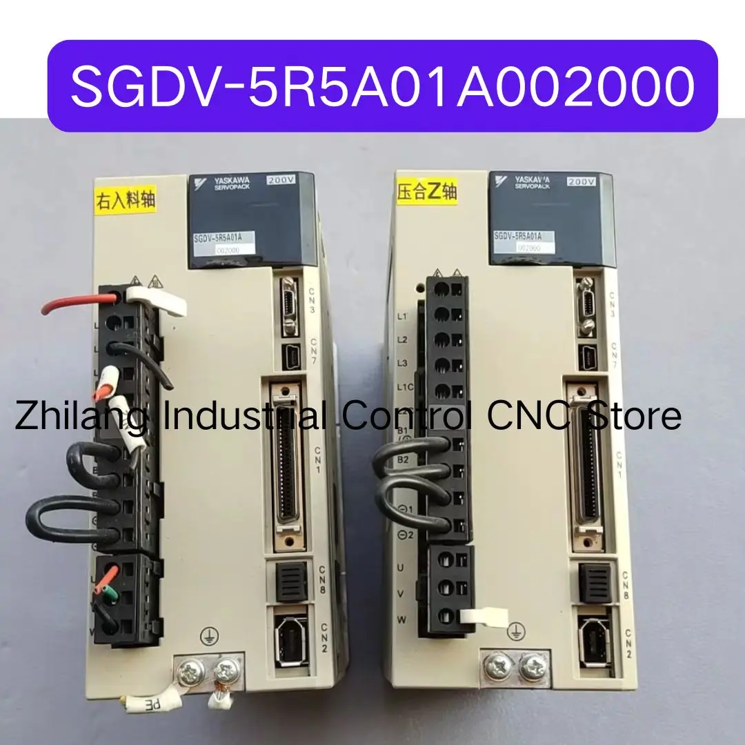 

Б/у сервопривод SGDV-5R5A01A0002000 750 Вт Тест ОК Быстрая доставка