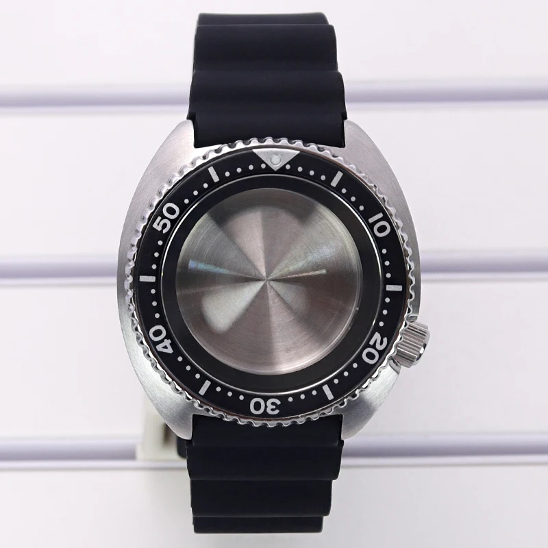 

Резиновый ремешок модели черепахи для корпуса часов NH35, аксессуары из нержавеющей стали 316L для циферблата 28,5 мм