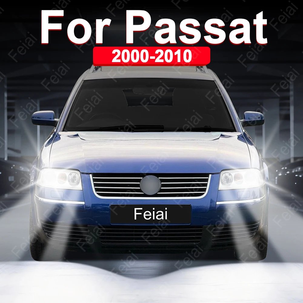 

Светодиодные лампы для фар Volkswagen VW Passat B6 B5.5, аксессуары для моделей 2000-2010 годов, фары головного света.