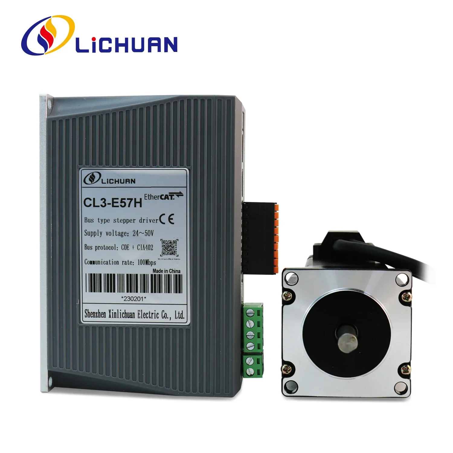 2026 Lichuan EtherCAT Nema23 ClosedLoop Stepper Motor Stepper Drivers CL3-E57H for 3C Electronic Robotic Arm Automation Machine