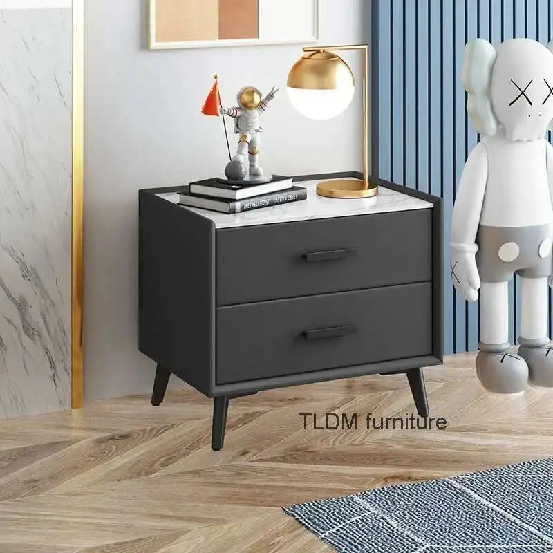 

Drawer Storage Nightstand Nordic Modern Wood Home Luxury Nightstands Space Saving Mesa De Cabeceira Garden Furniture Sets