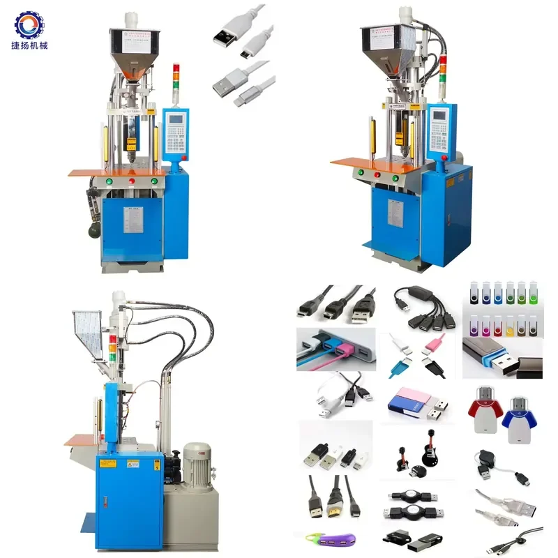 Wholesale mobile charger USB cable manufacturing vertical molding machine data cable pvc molding machine