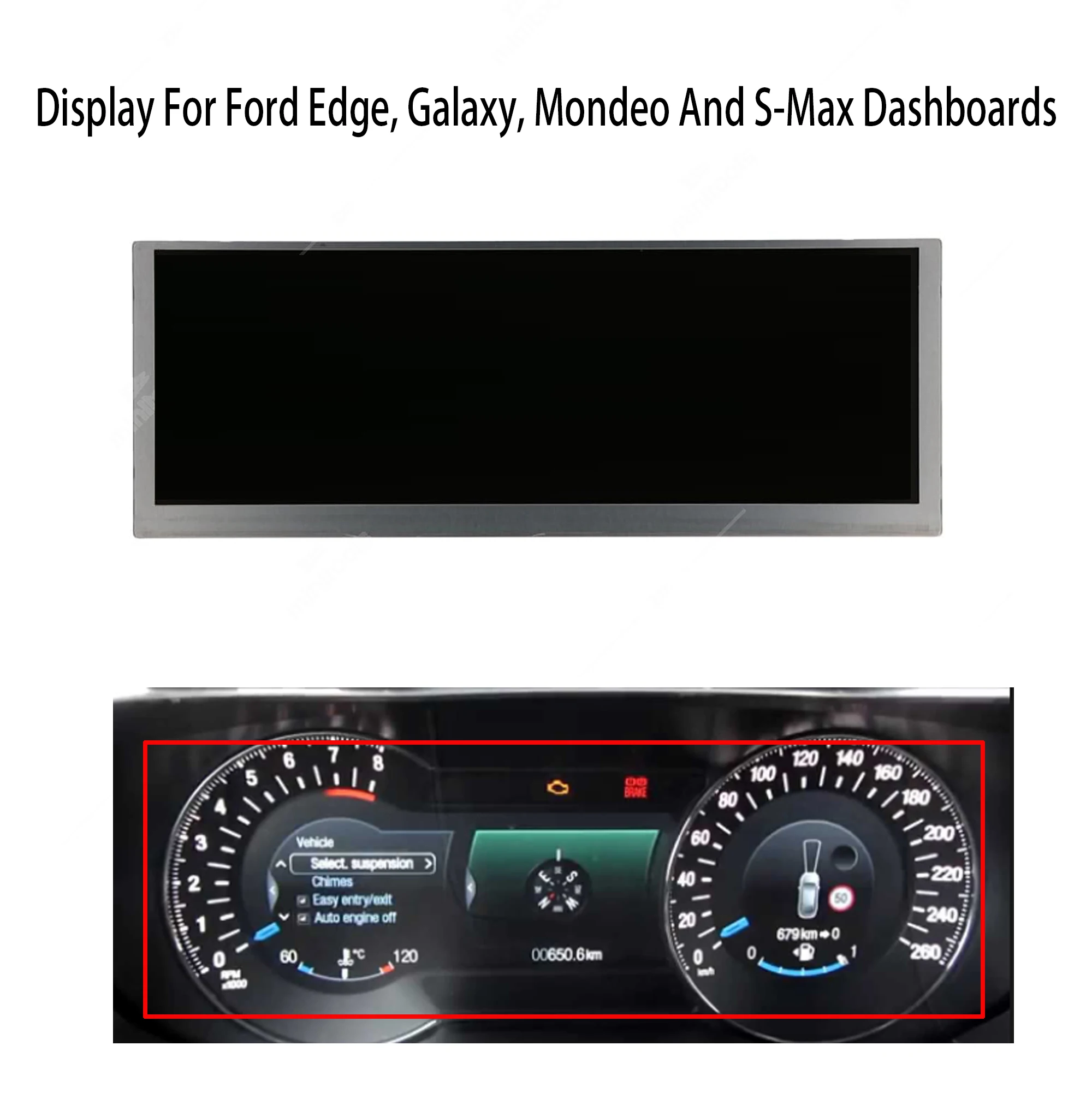 Display LCD For Ford Edge Galaxy Mondeo And S-Max Edge Mk2 Galaxy Mk3 Mondeo Mk5 S-Max Mk2 Dashboards