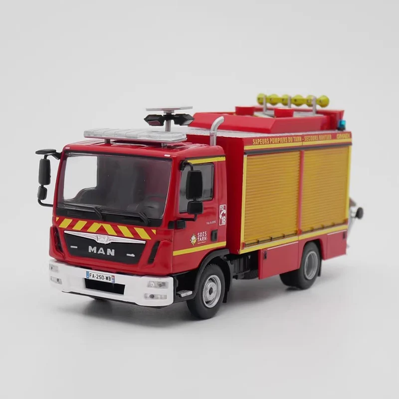 

1:43 Scale MAN TGL Fire Engine Accident Rescue Vehicle Simulation Alloy Car Model Static Display Collectible Toy Gift Souvenir