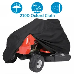 Waterproof Oxford Cloth Lawn Mower Cover, Snowblower Cover, Trator Proteção Covers, Outdoor Garden Sunscreen, 210D