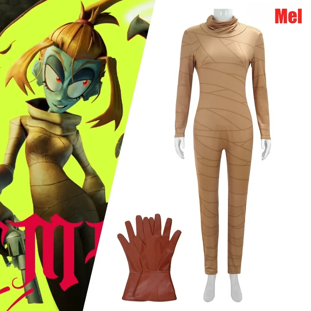 

Anime The Gaslight District Mel Cosplay Costume Mel Jumpsuit Adult Female Outfit Halloween Clothes Role Play Uniform for Women