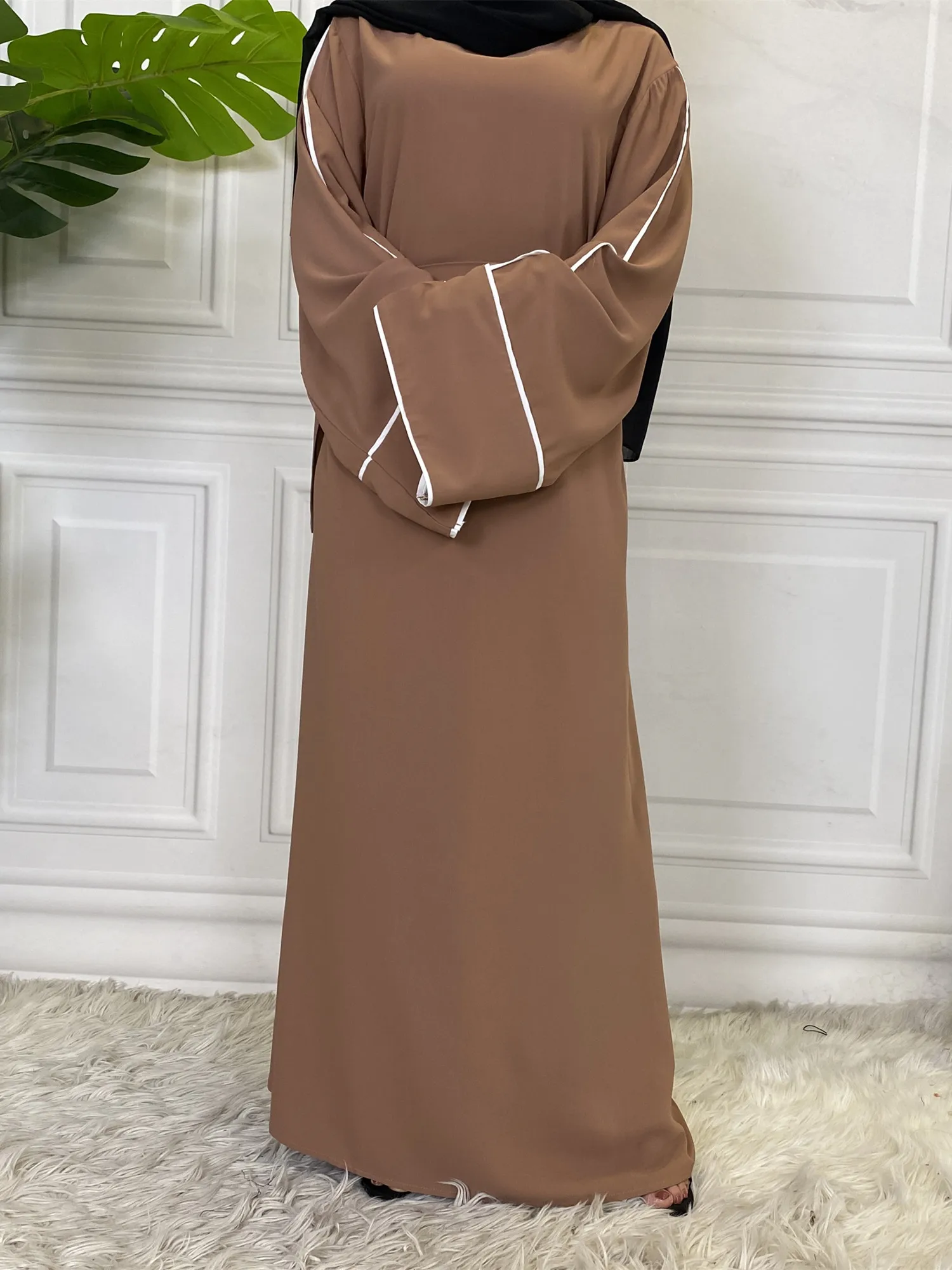 

Eid Mubarak Kaftan Dubai Abaya Turkey Muslim Women Hijab Dress Islam Caftan Maxi Robe Femme Vestidos Musulman De Mode wy747