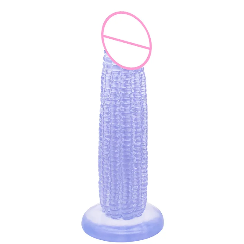 3 Colors Big Dildo Vegetable Corn Dildo With Suction Cup Sex Toys For Women Anal Plug Female Masturbation Products Woman Dildo