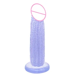 3 Colors Big Dildo Vegetable Corn Dildo With Suction Cup Sex Toys For Women Anal Plug Female Masturbation Products Woman Dildo