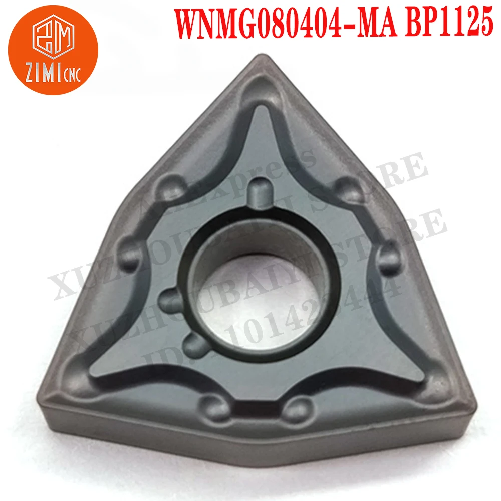 WNMG080404-MA BP1125 WNMG 080404 Carbide Inserts Turning Inserts CNC Tools Metal Cutter Lathe Blades metal lathe mechanical WNMG