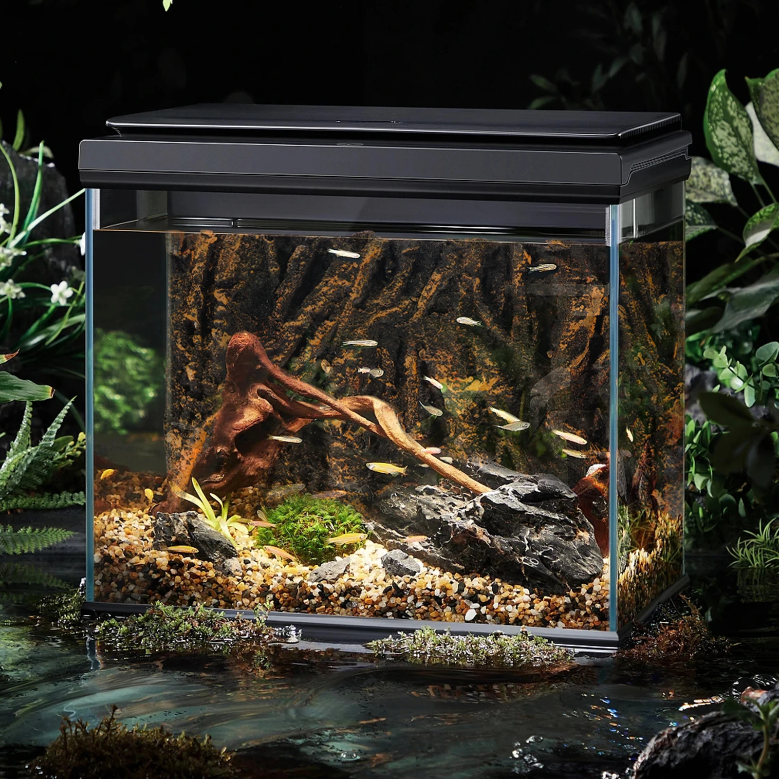 

Tree Root Decorative Panel 3D Fish Tank Backgrounds Aquarium Backdrop Reptile Tank Boards PU87-1 Small Size Lightweight