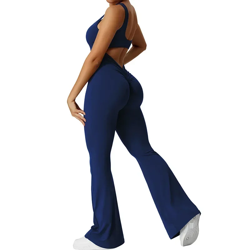 Haven Lente Zomer Slim Fit Yoga Pakken Voor Vrouwen Strakke Sexy Rug Sportpakken Voor Dames Bodysuit Jumpsuit Vrouwen