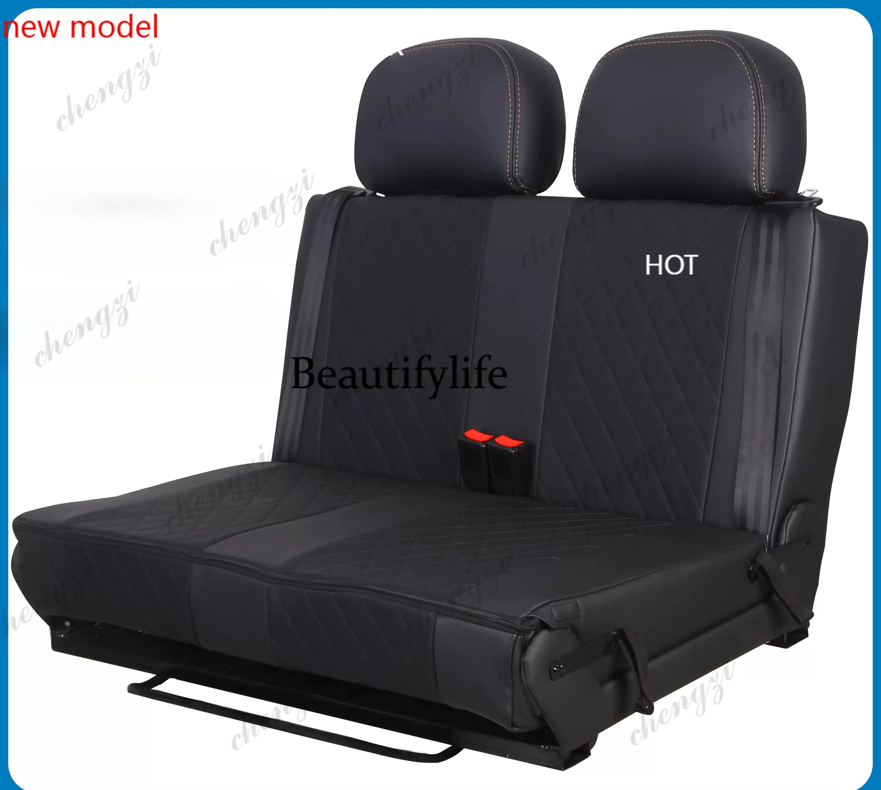 dd182A69 car, motor home, business van, modified folding card seat, flat bed seat
