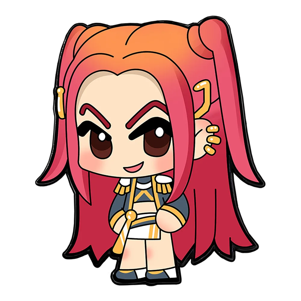 Anime HUNTR XK-POP Demon Hunters Tiger Enamel Pin Lapel Pins Girls Rumi Mira Badges on Backpack Brooch Jewelry Cosplay Fans Gift