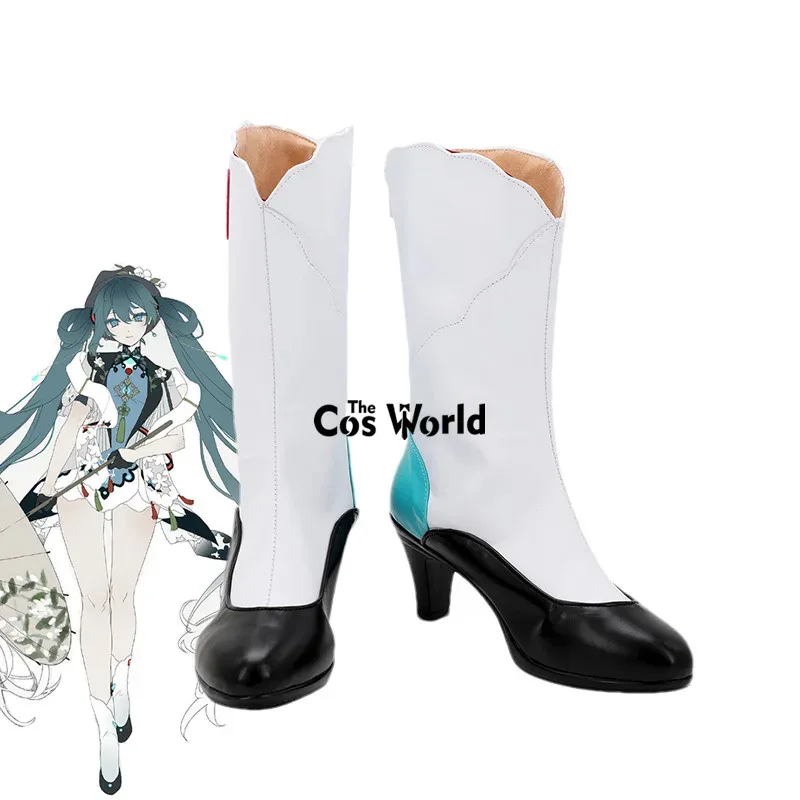 AAA 2025 2021 Miku Concert Anime تخصيص أحذية عالية الكعب