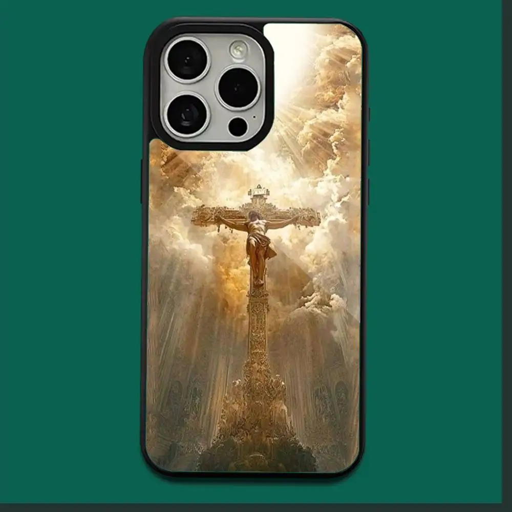 Jesus christ on the cross Phone Case For iPhone 16,15,14,13,12,11,Plus,Pro,Max,Mini Soft Magesafe Magnetic Wireless Charge