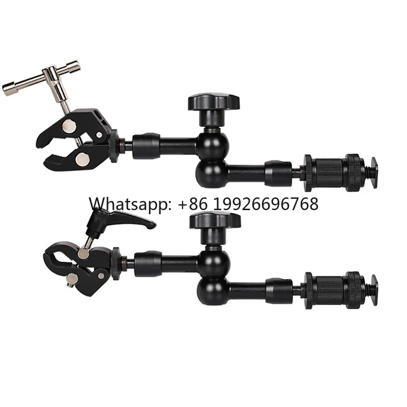 7 Inch Adjustable Friction Articulating Magic Arm DSLR Rig LCD Monitor LED Light Camera Accessories Photo Studio Black