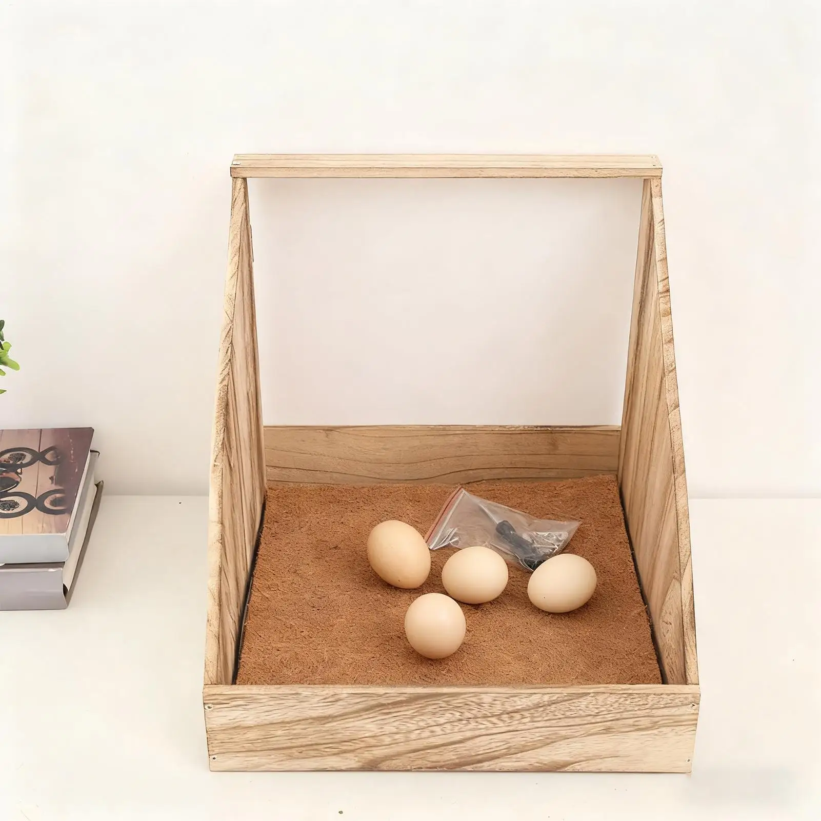 صناديق تعشيش الدجاج مع منصات عش جثم خشبي صناديق تعشيش الدجاج لضع البيض للدجاجة جاليناس كوبس منزل الشتاء