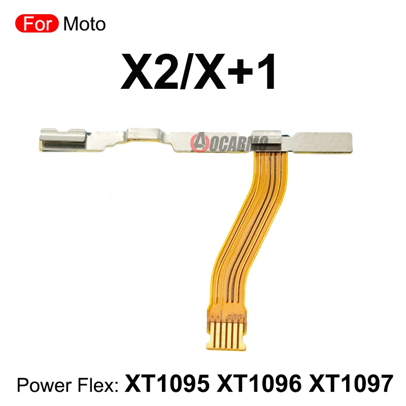 For Motorola Moto X2 X+1 X Style X3 Power On OFF Volume Flex Cable Repair Parts XT1570 XT1572 XT1575 XT1095 XT1096 XT1097