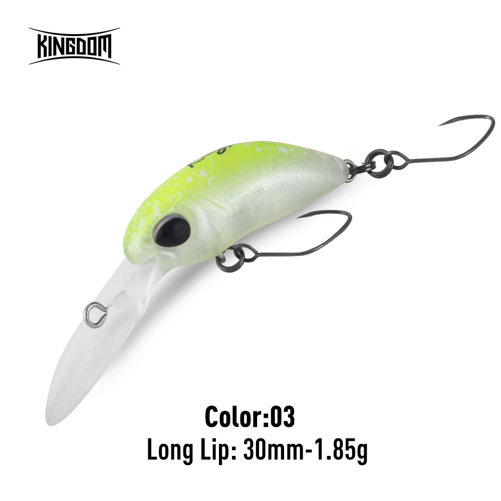 Kingdom Micro Expert Minnow-Köder, 1,7 g, 1,85 g, neues Design, künstliche Lippen-Wobbler aus Hartplastik, Wobbler zum Forellen-Barschangeln