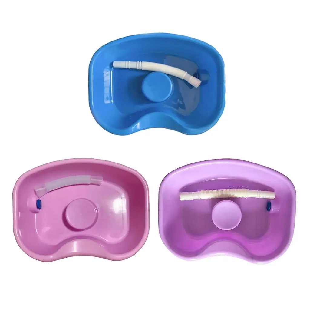 in Bed Plastic Shampoo Basin Hair Bowl Washing Tub Tray for Kids Elderly