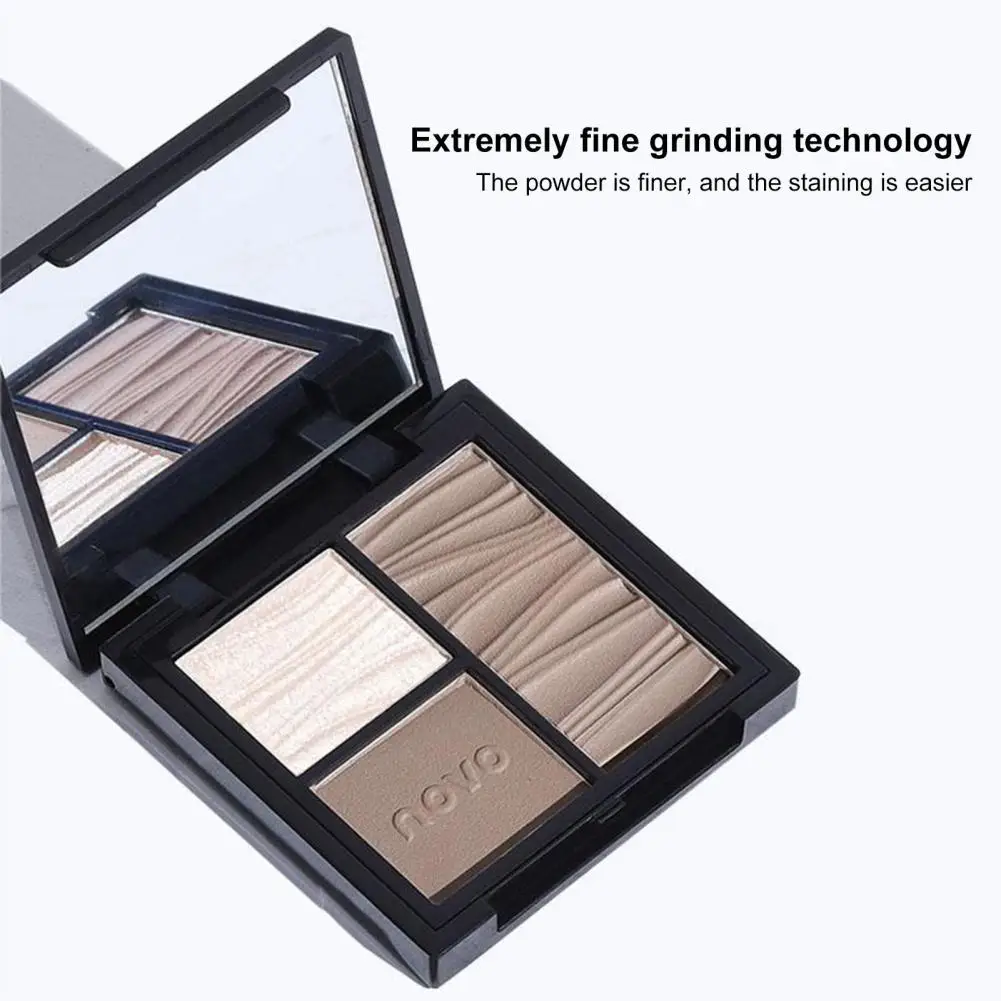 Silhouette Nose Shadow Palette Multi-effect Contour Palette Sculpted Brightened Face 3-color Shadow Disk for Three-dimensional