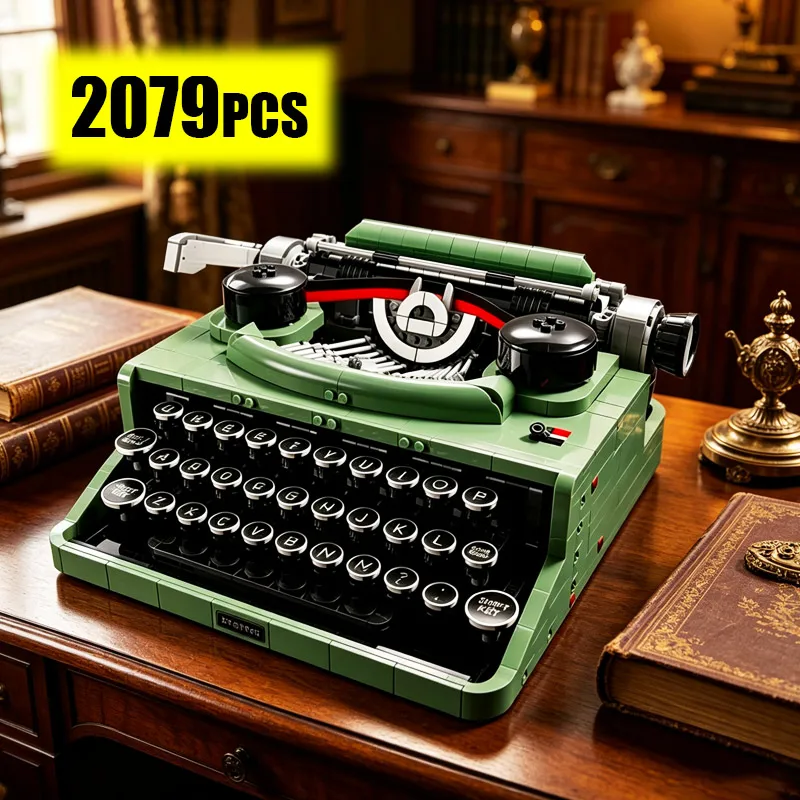 

Набор строительных блоков IDEAS «Ретро-классическая пишущая машинка» из 2079 деталей, коллекционная креативная модель для сборки, игрушка, подарки на день рождения для мальчиков