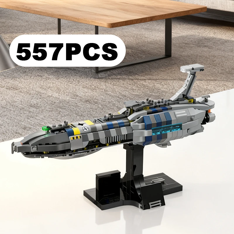 الجديد في المخزون 557 قطعة معركة الفضاء غير مرئية اليد سفينة الفضاء اللبنات المركبة الفضائية نموذج تجميع لعبة الطوب هدية للأطفال الكبار