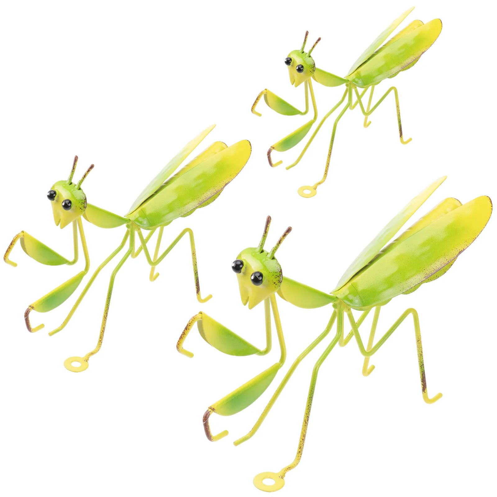 

3 Pcs outside Toy Praying Mantis Ornament Wall Craft Decor Animal Garden Statue