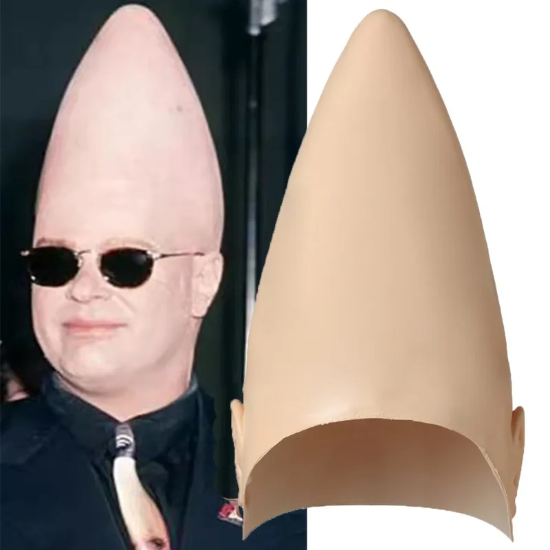 Party Performance Dress Up Coneheads Headgear Birthday Party Surprise Prop Funny Mask Bar Cosplay Headwear Alien Race Wig Cover
